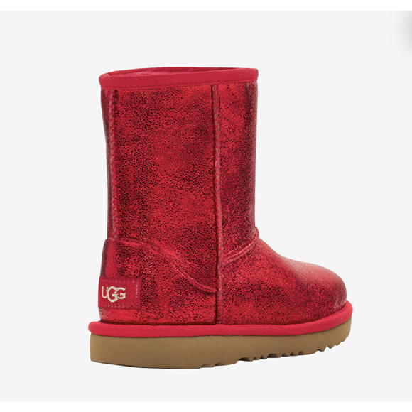 UGG Other - NEW UGG Classic II Red Metallic Sparkle Boots Mid Calf Toddler Size 7
